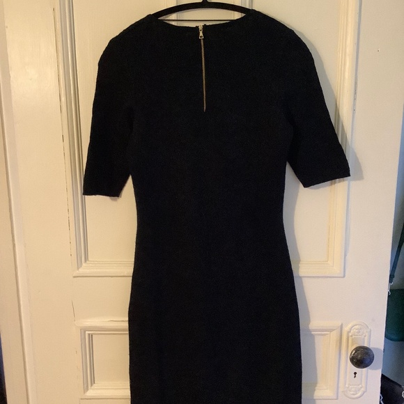 Black Gerard Darel Knit Bodycon Dress - Picture 3 of 4
